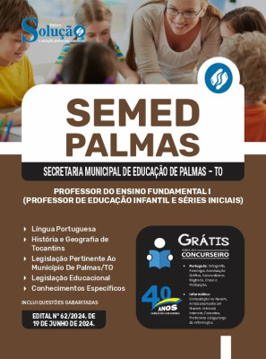 Apostila SEMED Palmas - TO  - Professor do Ensino Fundamental I (Professor de Educação Infantil e Séries Iniciais) - Imagem 3