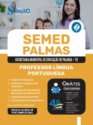 Apostila SEMED Palmas - TO  - Professor Língua Portuguesa - Imagem 3
