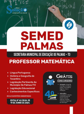 Apostila SEMED Palmas - TO  - Professor Matemática - Imagem 3