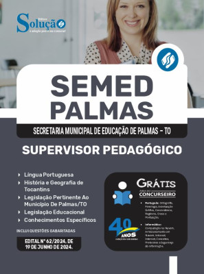 Apostila SEMED Palmas - TO  - Supervisor Pedagógico - Imagem 3