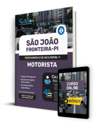 Capa Apostila Prefeitura de São João da Fronteira - PI  - Motorista