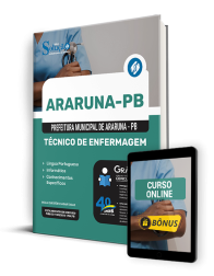 Capa Apostila Prefeitura de Araruna - PB  - Técnico de Enfermagem