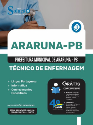 Apostila Prefeitura de Araruna - PB  - Técnico de Enfermagem - Imagem 3