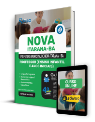 Capa Apostila Prefeitura de Nova Itarana - BA  - Professor (Ensino Infantil e Anos Iniciais)