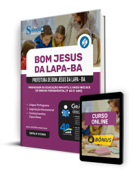 Capa Apostila Prefeitura de Bom Jesus da Lapa - BA  - Professor de Educação Infantil e Anos Iniciais do Ensino Fundamental (1º ao 5º Ano)