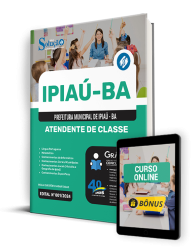 Capa Apostila Prefeitura de Ipiaú - BA  - Atendente de Classe