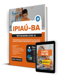 Capa Apostila Prefeitura de Ipiaú - BA  - Professor(a) da Educação Básica (Educação Infantil e Ensino Fundamental Anos Iniciais)