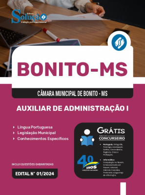 Apostila Câmara de Bonito - MS  - Auxiliar de Administração I - Imagem 3