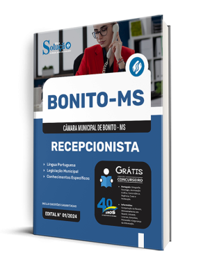 Apostila Câmara de Bonito - MS  - Recepcionista - Imagem 2