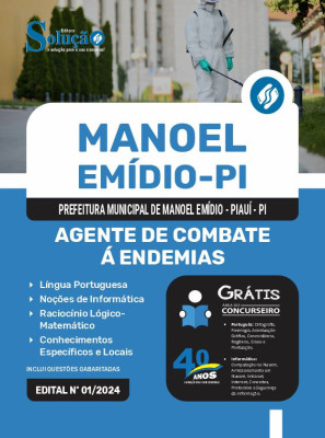 Apostila Prefeitura de Manoel Emídio - PI em PDF  - Agente de Combate a Endemias - Imagem 1