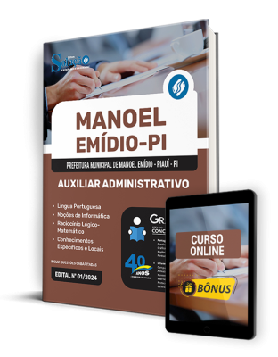 Apostila Prefeitura de Manoel Emídio - PI  - Auxiliar Administrativo - Imagem 1