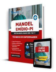 Capa Apostila Prefeitura de Manoel Emídio - PI  - Técnico em Enfermagem