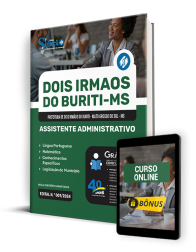 Capa Apostila Prefeitura de Dois Irmãos do Buriti - MS  - Assistente Administrativo