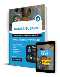 Capa Apostila Prefeitura de Taquarituba - SP  - Auxiliar de Educador/Cuidador