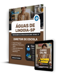 Capa Apostila Prefeitura da Estância de Águas De Lindóia - SP  Diretor de Escola