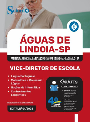Apostila Prefeitura da Estância de Águas De Lindóia - SP  Vice-Diretor de Escola  - Imagem 3