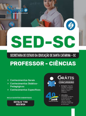 Apostila SED-SC em PDF  - Professor - Ciências - Imagem 1