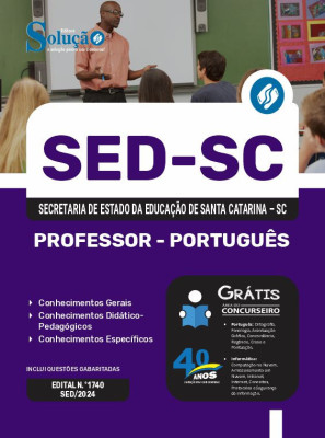 Apostila SED-SC em PDF  - Professor - Português - Imagem 1