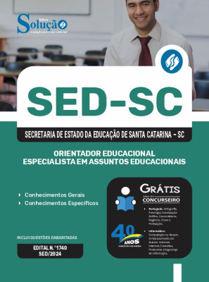 Apostila SED-SC  - Orientador Educacional - Especialista em Assuntos Educacionais - Imagem 3