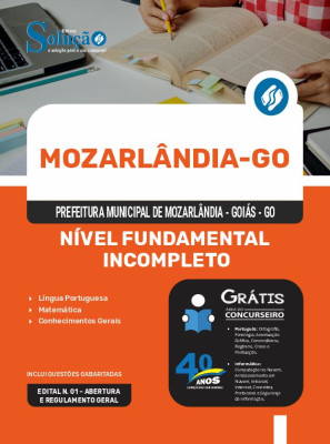 Apostila Prefeitura de Mozarlândia - GO  - Nível Fundamental Incompleto - Imagem 3