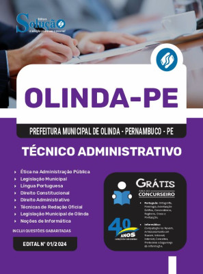 Apostila Prefeitura de Olinda - PE  - Técnico Administrativo - Imagem 3