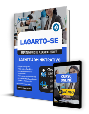 Apostila Prefeitura de Lagarto - SE  - Agente Administrativo - Imagem 1