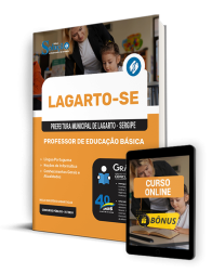 Capa Apostila Prefeitura de Lagarto - SE  - Comum - Professor de Educação Básica