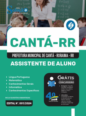 Apostila Prefeitura de Cantá - RR  - Assistente de Aluno - Imagem 3