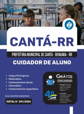 Apostila Prefeitura de Cantá - RR  - Cuidador de Aluno - Imagem 3