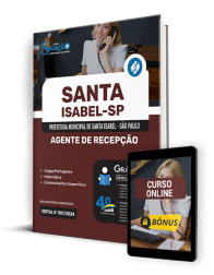 Capa Apostila Prefeitura de Santa Isabel - SP  - Agente de Recepção