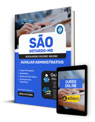 Apostila Prefeitura de São Gotardo - MG  - Auxiliar Administrativo - Imagem 1