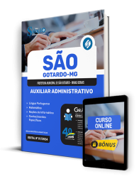Capa Apostila Prefeitura de São Gotardo - MG  - Auxiliar Administrativo
