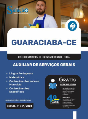 Apostila Prefeitura de Guaraciaba do Norte - CE  - Auxiliar de Serviços Gerais - Imagem 3