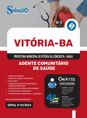 Apostila Prefeitura de Vitória da Conquista - BA em PDF  - Agente Comunitário de Saúde - Imagem 1