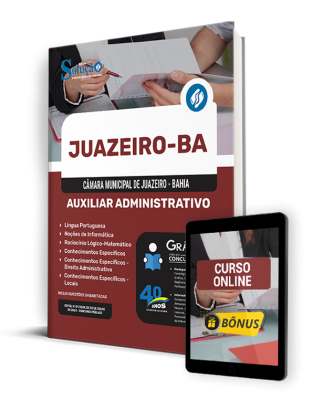 Apostila Câmara de Juazeiro - BA  - Auxiliar Administrativo - Imagem 1