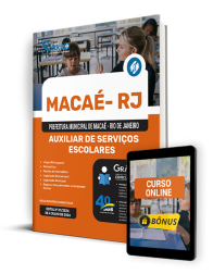 Capa Apostila Prefeitura de Macaé - RJ  - Auxiliar de Serviços Escolares