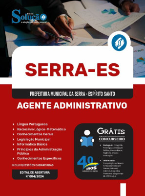 Apostila Prefeitura de Serra - ES  - Agente Administrativo - Imagem 3