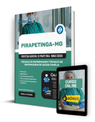 Capa Apostila Prefeitura de Pirapetinga - MG  - Técnico de Enfermagem/Técnico de Enfermagem de Saúde Família