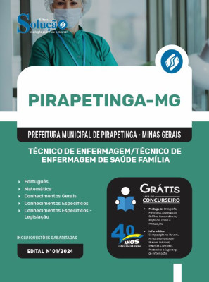 Apostila Prefeitura de Pirapetinga - MG  - Técnico de Enfermagem/Técnico de Enfermagem de Saúde Família - Imagem 3