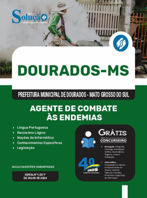 Apostila Prefeitura de Dourados - MS em PDF  - Agente de Combate às Endemias - Imagem 1