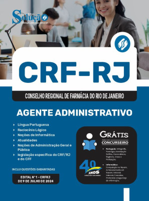 Apostila CRF-RJ  - Agente Administrativo - Imagem 3