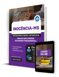 Capa Apostila Prefeitura de Inocência - MS  - Comum aos Cargos de Ensino Fundamental