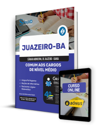 Capa Apostila Câmara de Juazeiro - BA  - Comum aos Cargos de Nível Médio