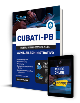 Apostila Prefeitura de Cubati - PB  - Auxiliar Administrativo - Imagem 1