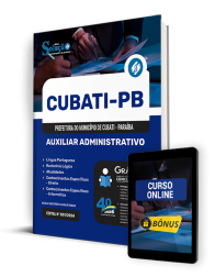 Capa Apostila Prefeitura de Cubati - PB  - Auxiliar Administrativo