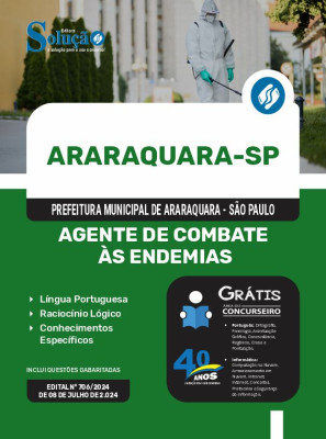 Apostila Prefeitura de Araraquara - SP  - Agente de Combate Às Endemias - Imagem 3