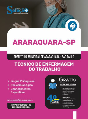 Apostila Prefeitura de Araraquara - SP  - Técnico de Enfermagem do Trabalho - Imagem 3