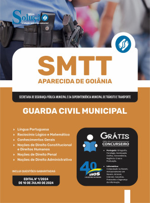 Apostila SMTT Aparecida de Goiânia - GO em PDF  - Guarda Civil Municipal - Imagem 1