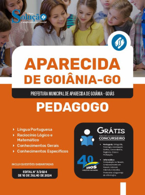 Apostila Prefeitura de Aparecida de Goiânia - GO em PDF  - Pedagogo - Imagem 1