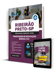Capa Apostila Prefeitura de Ribeirão Preto - SP  - Professor de Educação Básica I e II